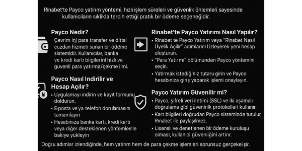 Rinabet Payco Yatirim Nasil Yapilir?